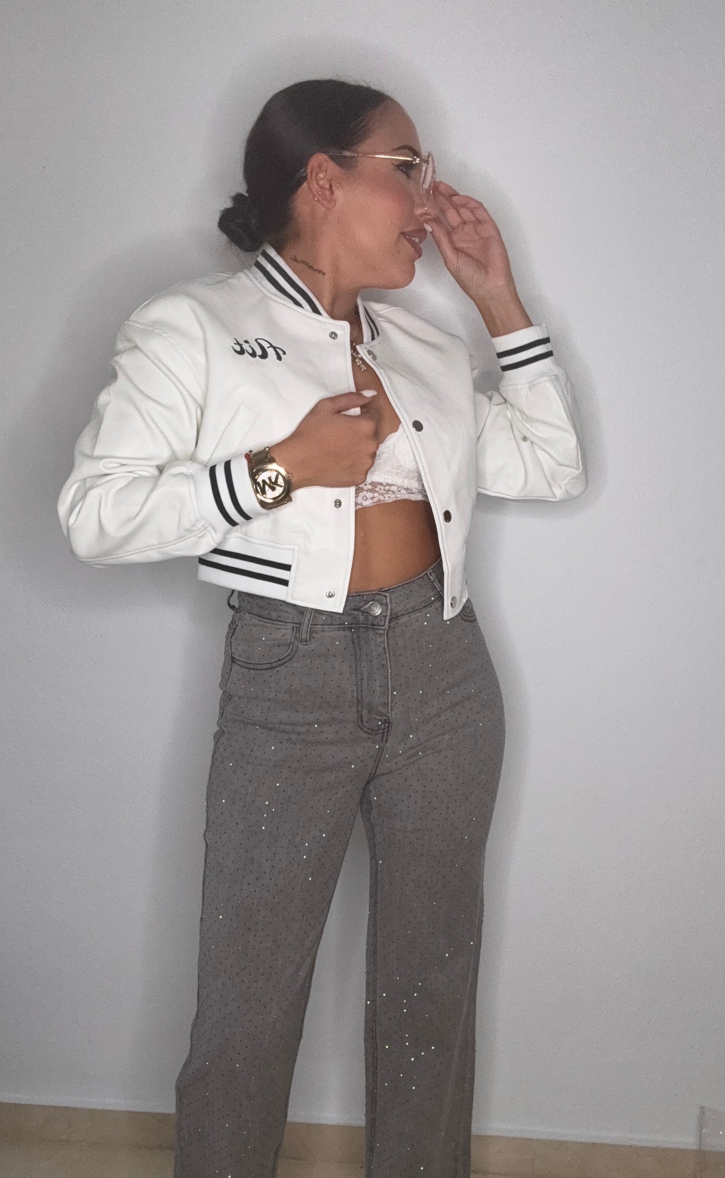 PANTALÓN SWAROVSKY GREY
