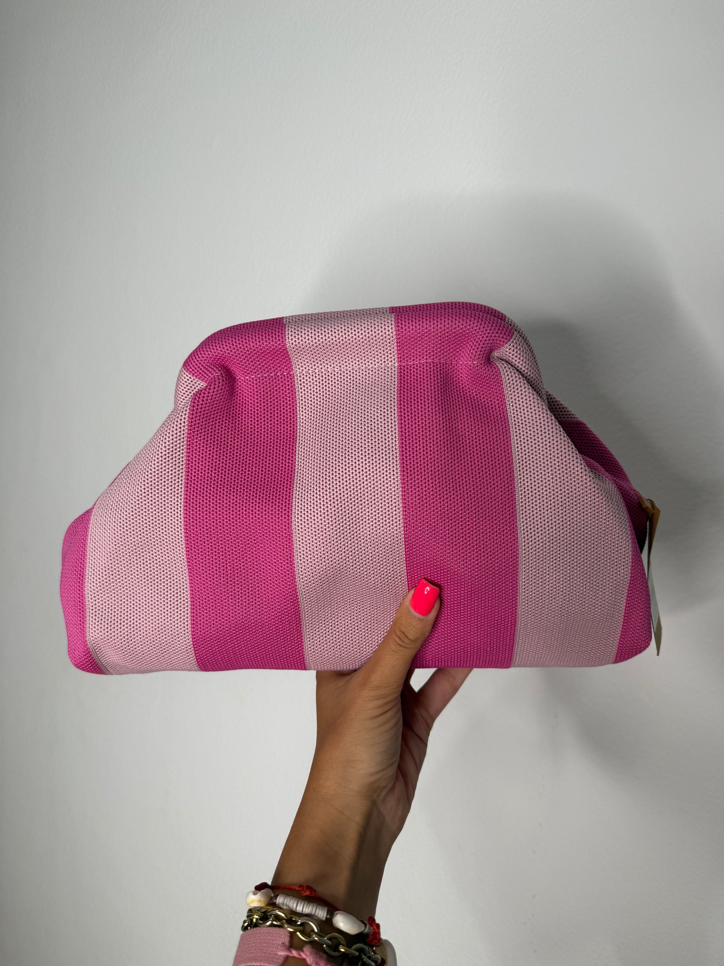 CLUTCH BICOLOR DOUBLE PINK