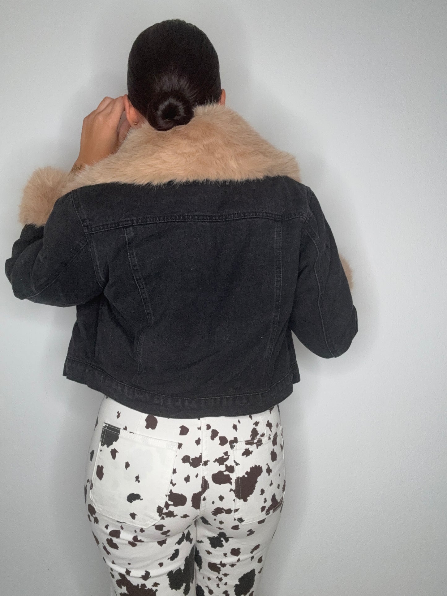 ABRIGO DENIM CLOE BLACK