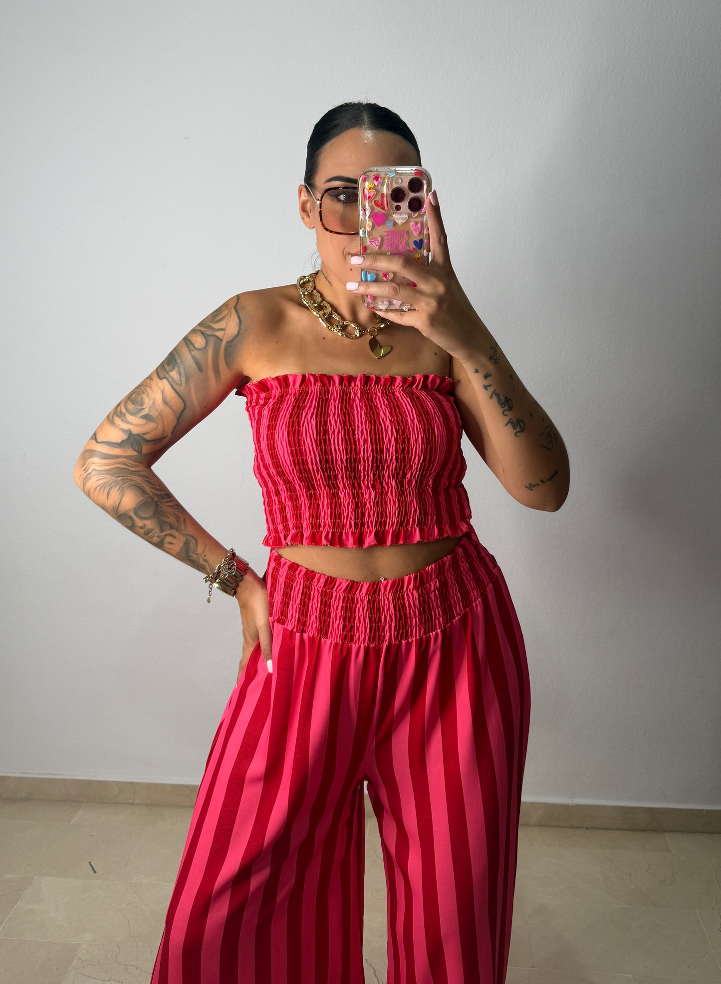 CONJUNTO RAY PALAZZO RED