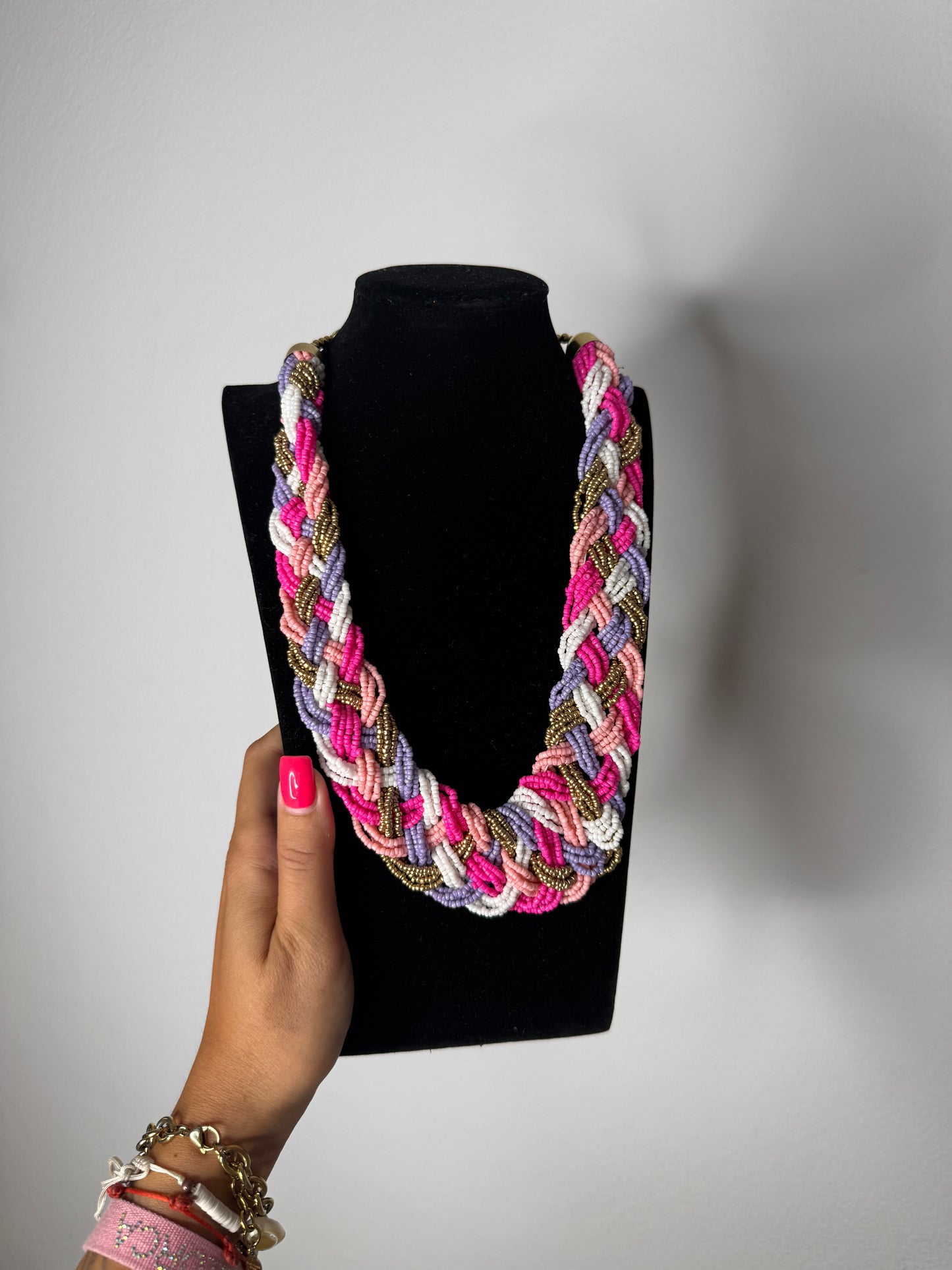 COLLAR TRENZADO PINK LILAC