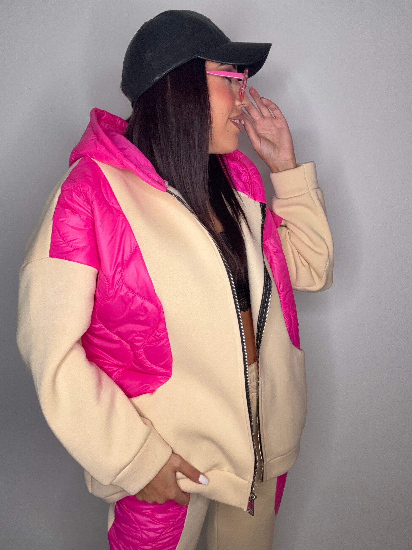 SUDADERA EXCLUSIVA NEON BEIGE