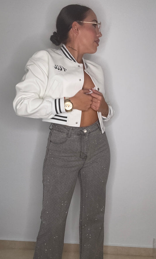 PANTALÓN SWAROVSKY GREY