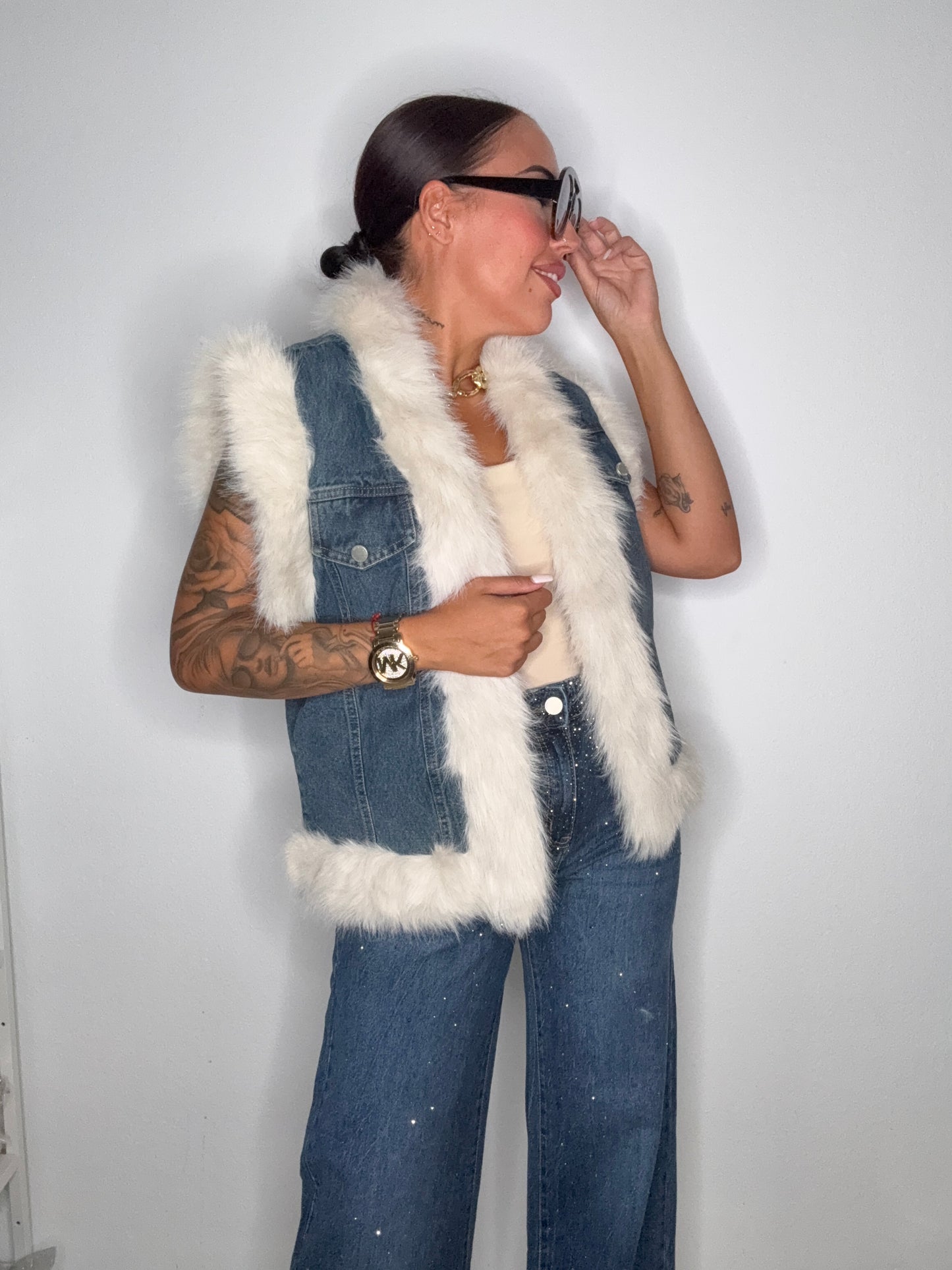 CHALECO LUXURY DENIM BLUE