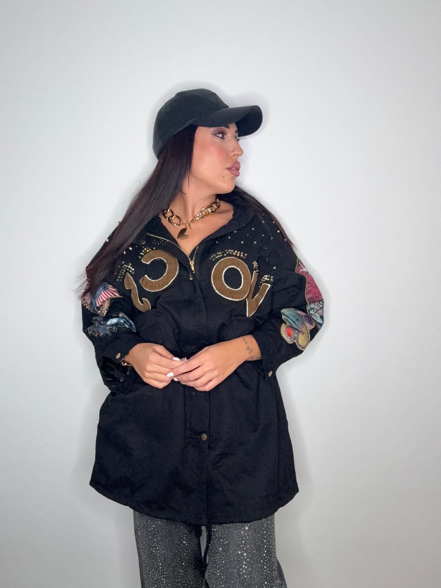 CHAQUETA URBAN TACHAS