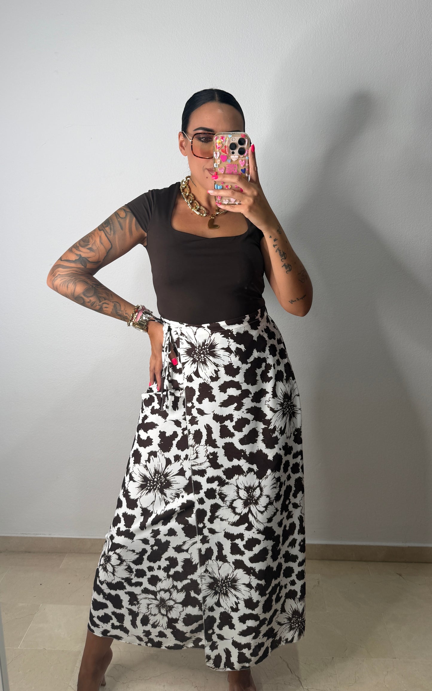 FALDA PAREO MALDIVAS BROWN