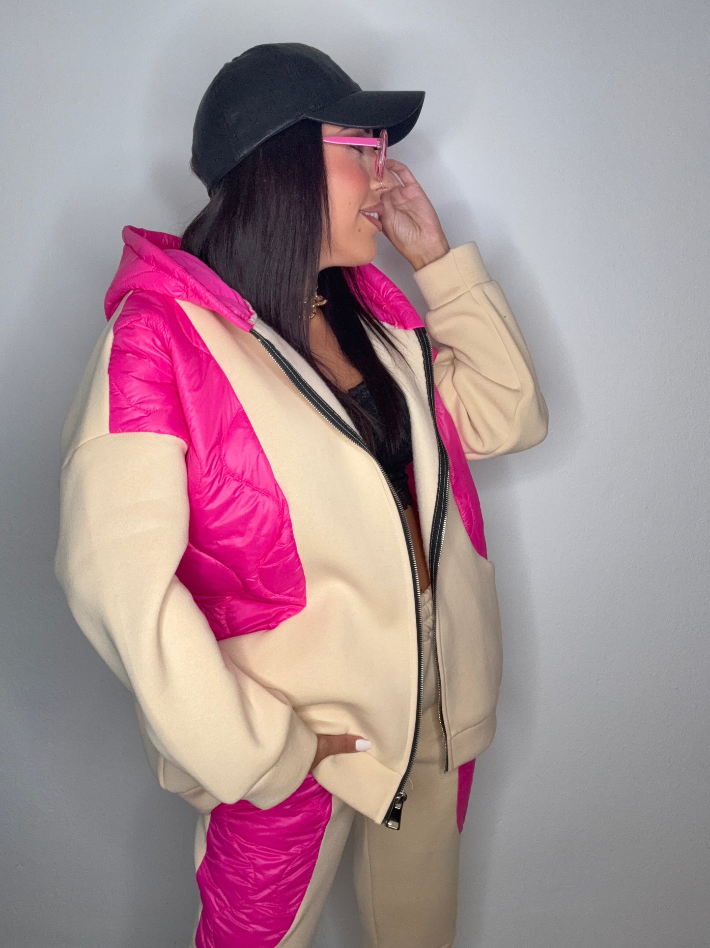 SUDADERA EXCLUSIVA NEON BEIGE