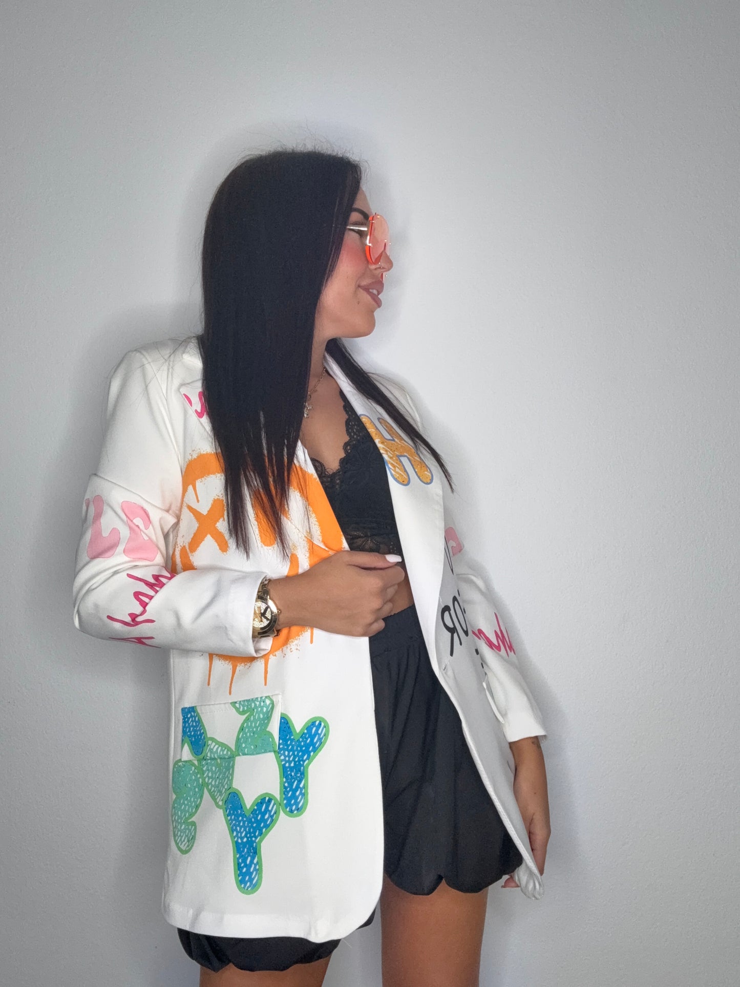 BLAZER EMOJI WHITE