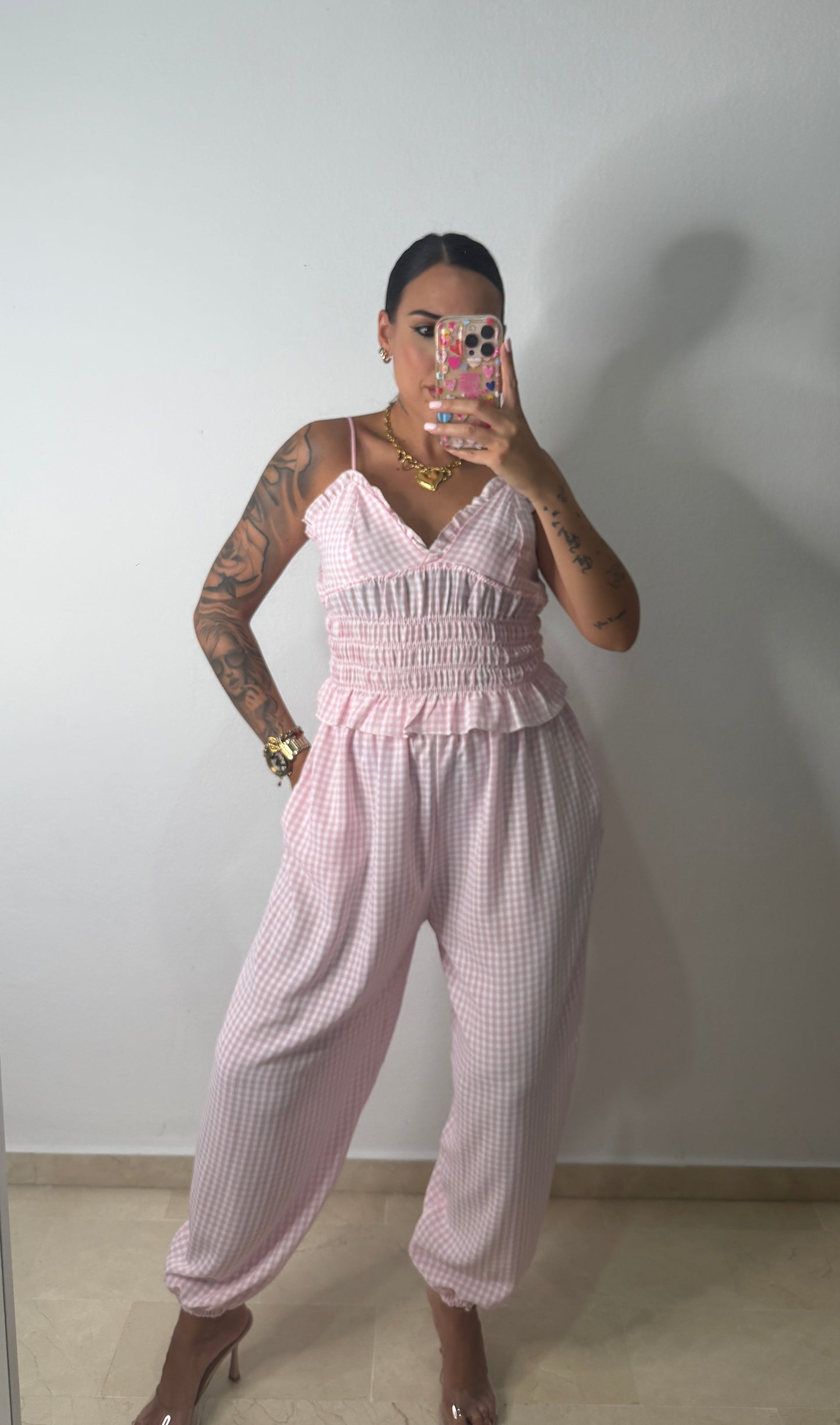 CONJUNTO VICHY PINK
