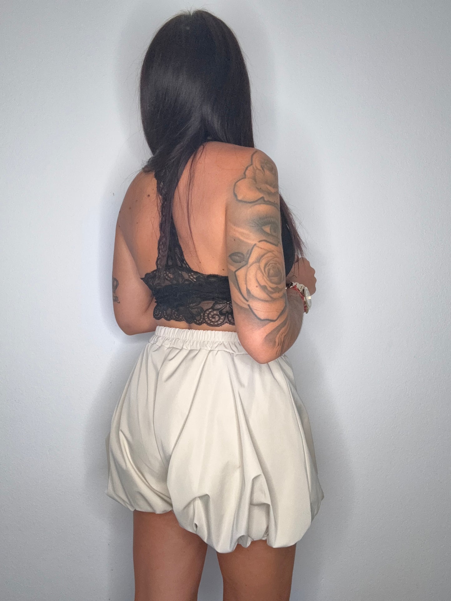 SHORT GLOBO BEIGE
