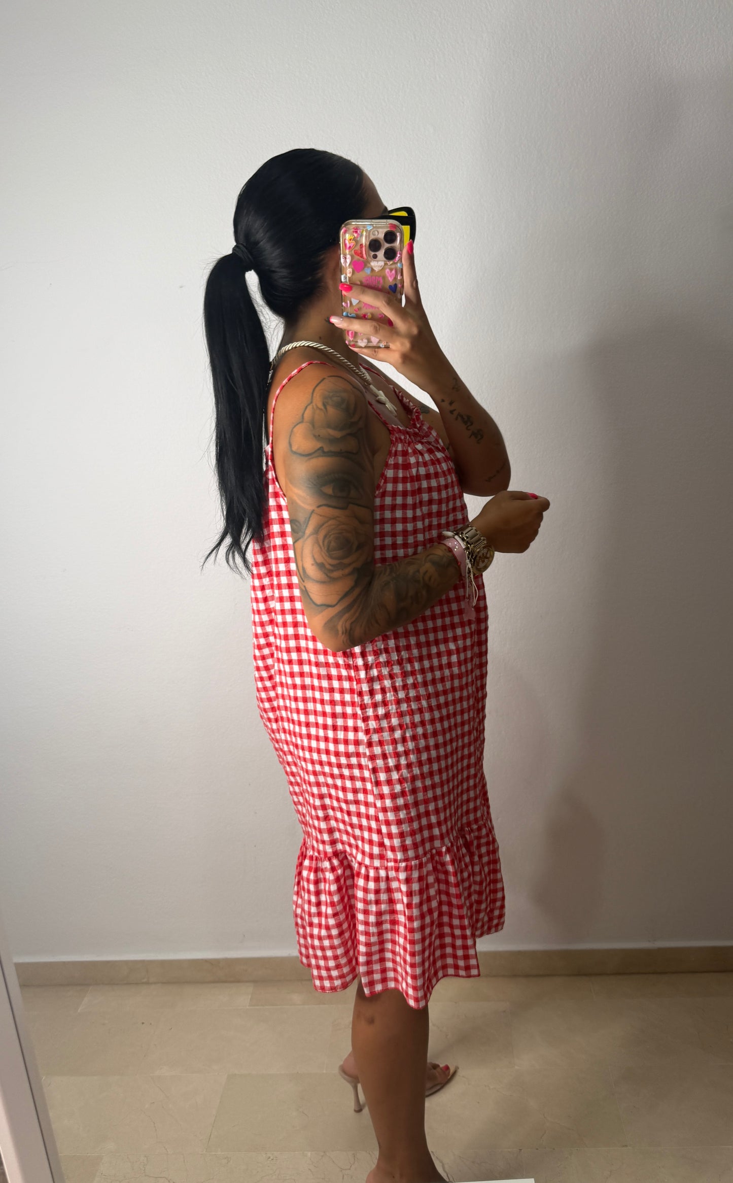 VESTIDO VICHY RED