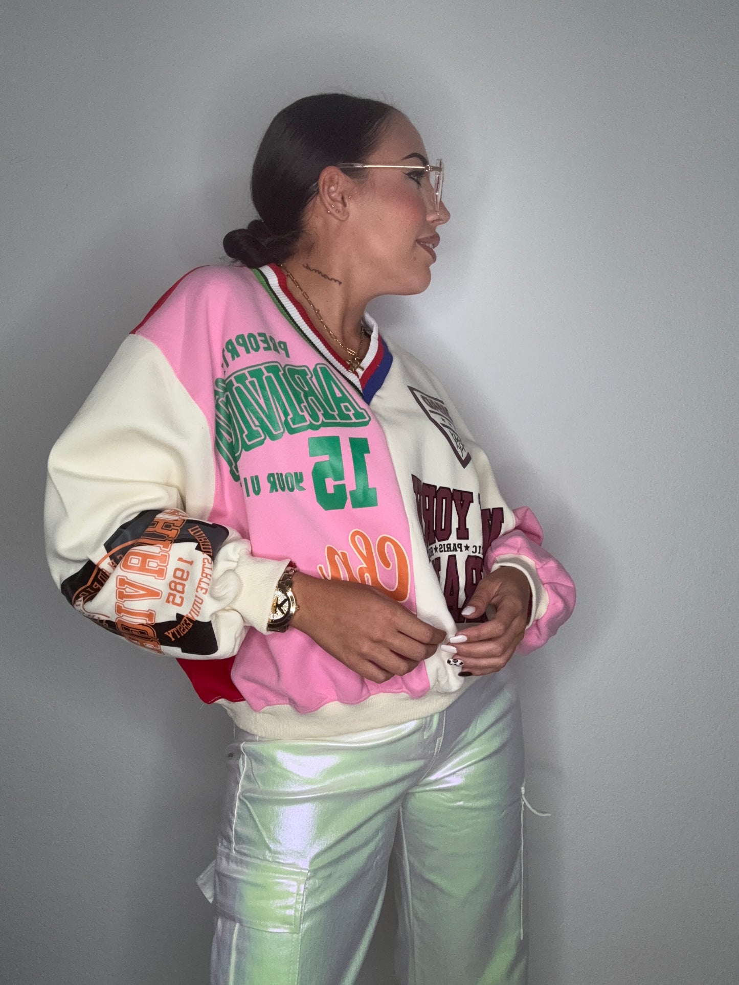 SUDADERA NEWYORK TRICOLOR