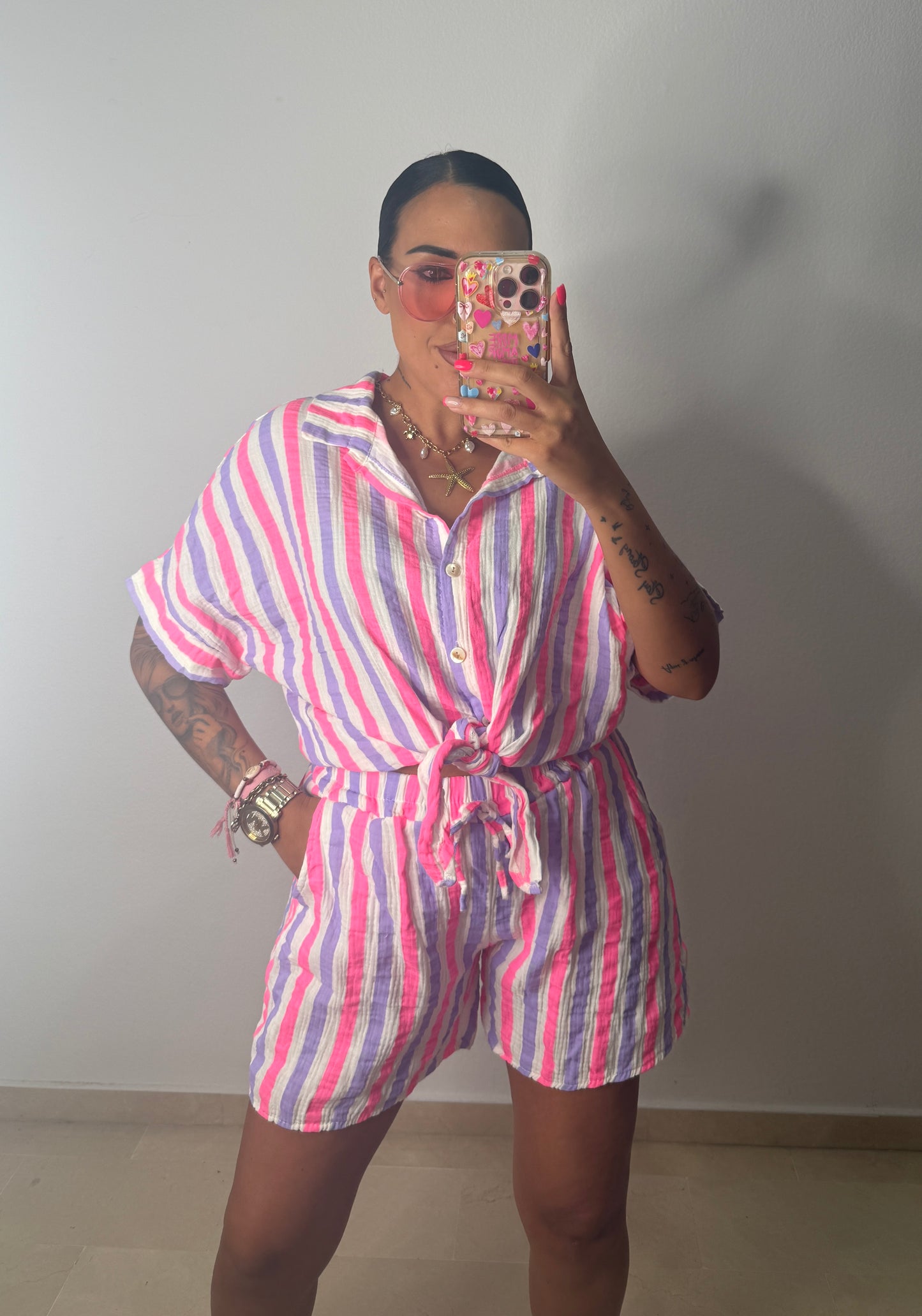 CONJUNTO NEON RAY LILAC