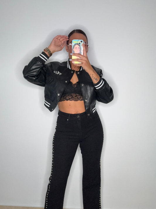 JEANS TACHAS BLACK