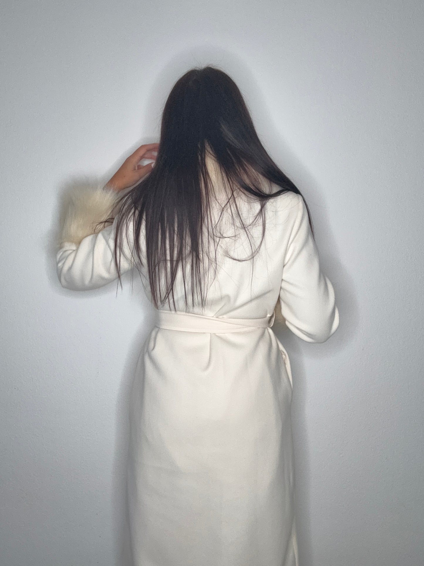 ABRIGO LUXURY PELO WHITE