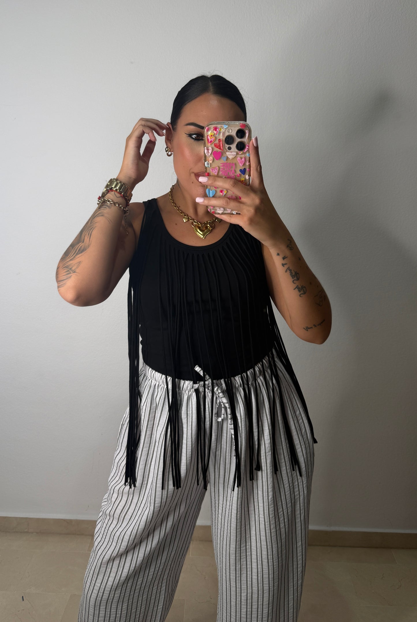 TOP FLECOS BLACK