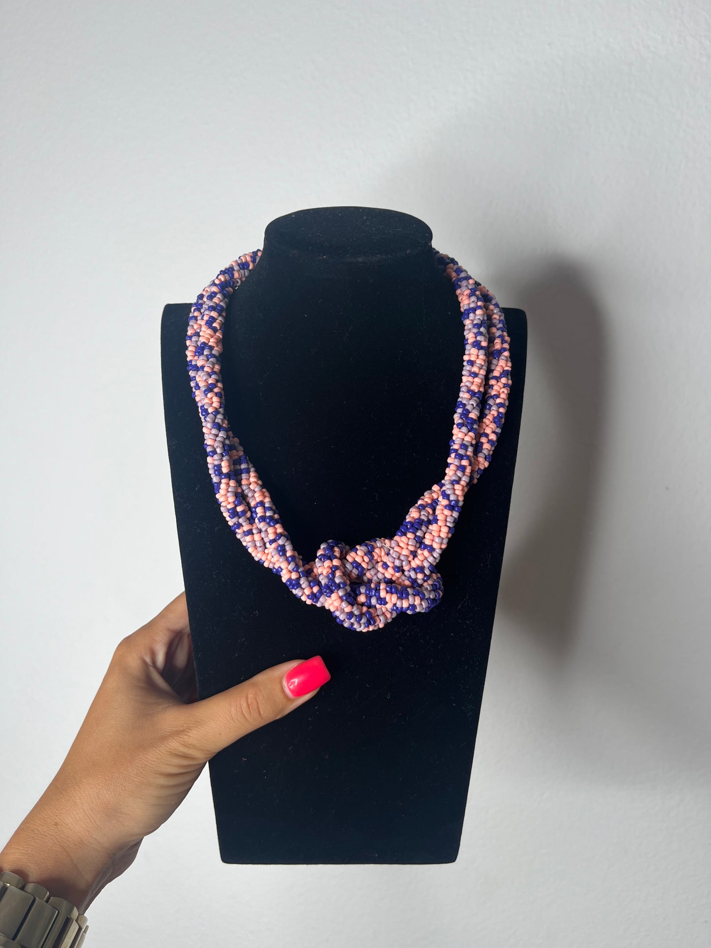 COLLAR NUDO PINK