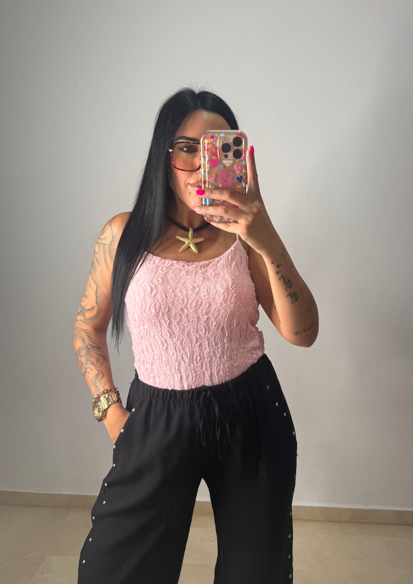 TOP LACE PINK