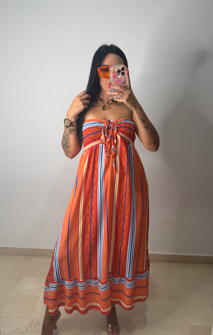 VESTIDO JAMAICA ORANGE