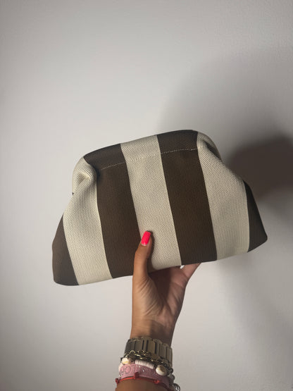 CLUTCH BEIGE ND BROWN