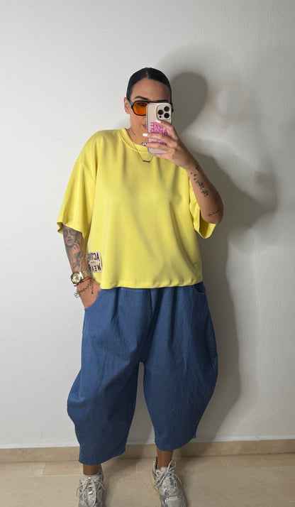JEANS BAGGY BALLOON BLUE