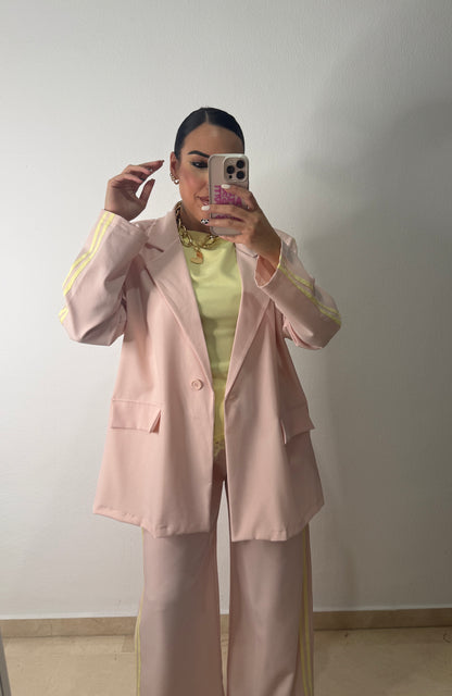 TRAJE OVER DOBLE LÍNEA PINK