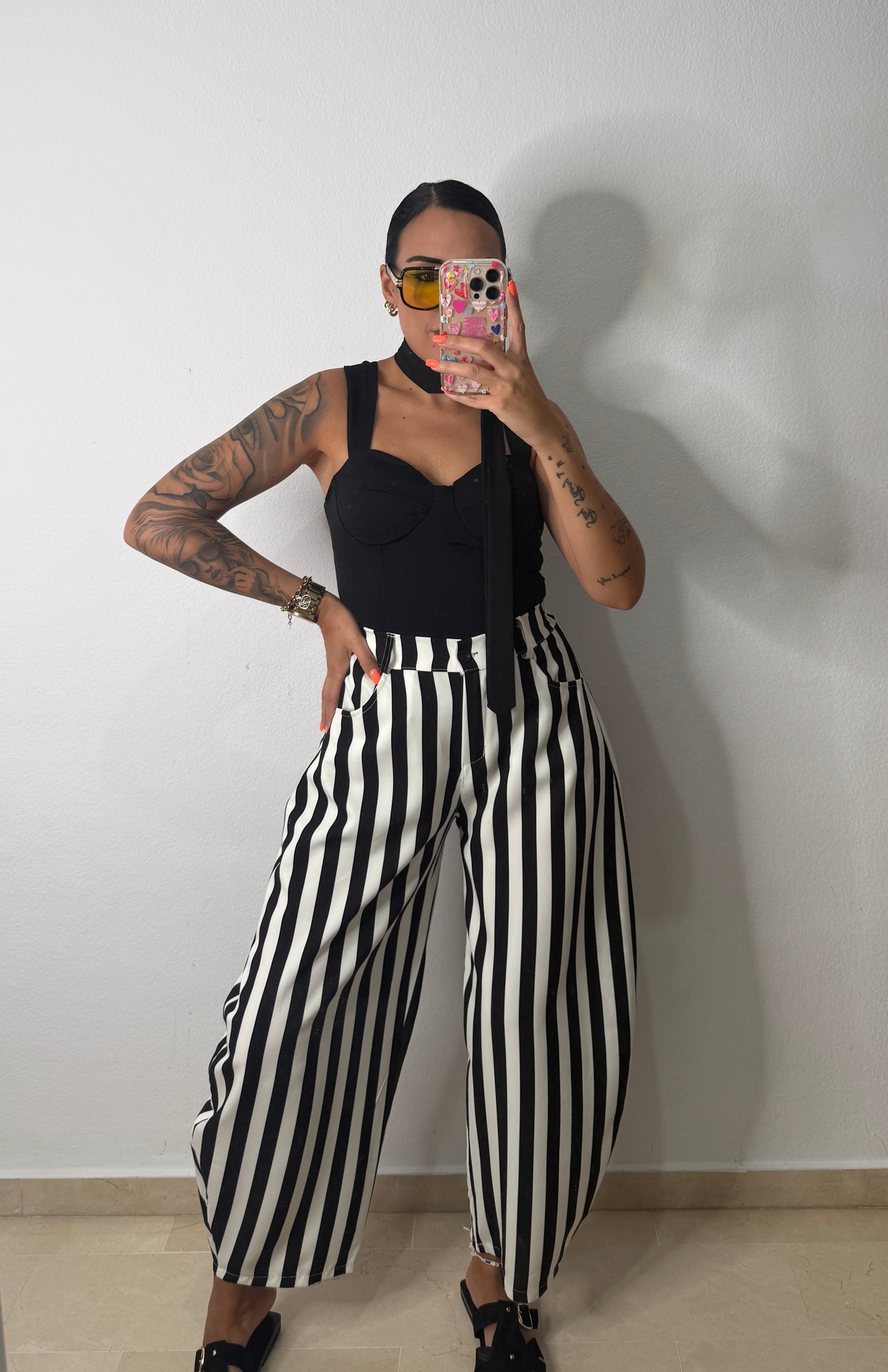 PANTALÓN GLOBO RAY BLACK