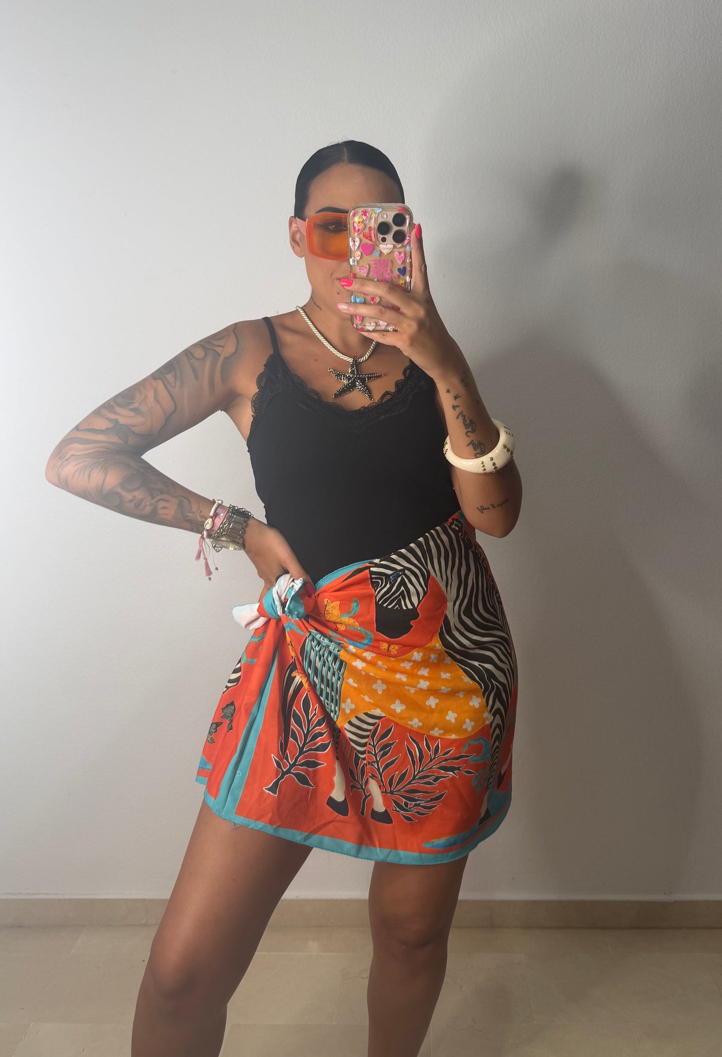 FALDA PAREO SHORT ZEBRA