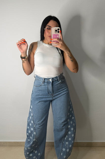 PANTALÓN GLOBO LUXURY LUNARES