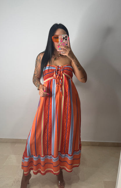 VESTIDO JAMAICA ORANGE