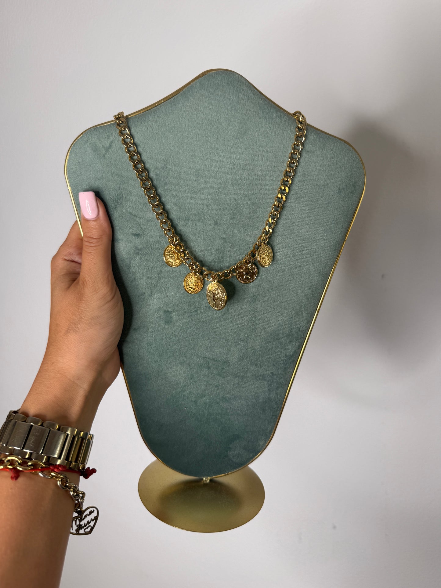 COLLAR COINS ACERO