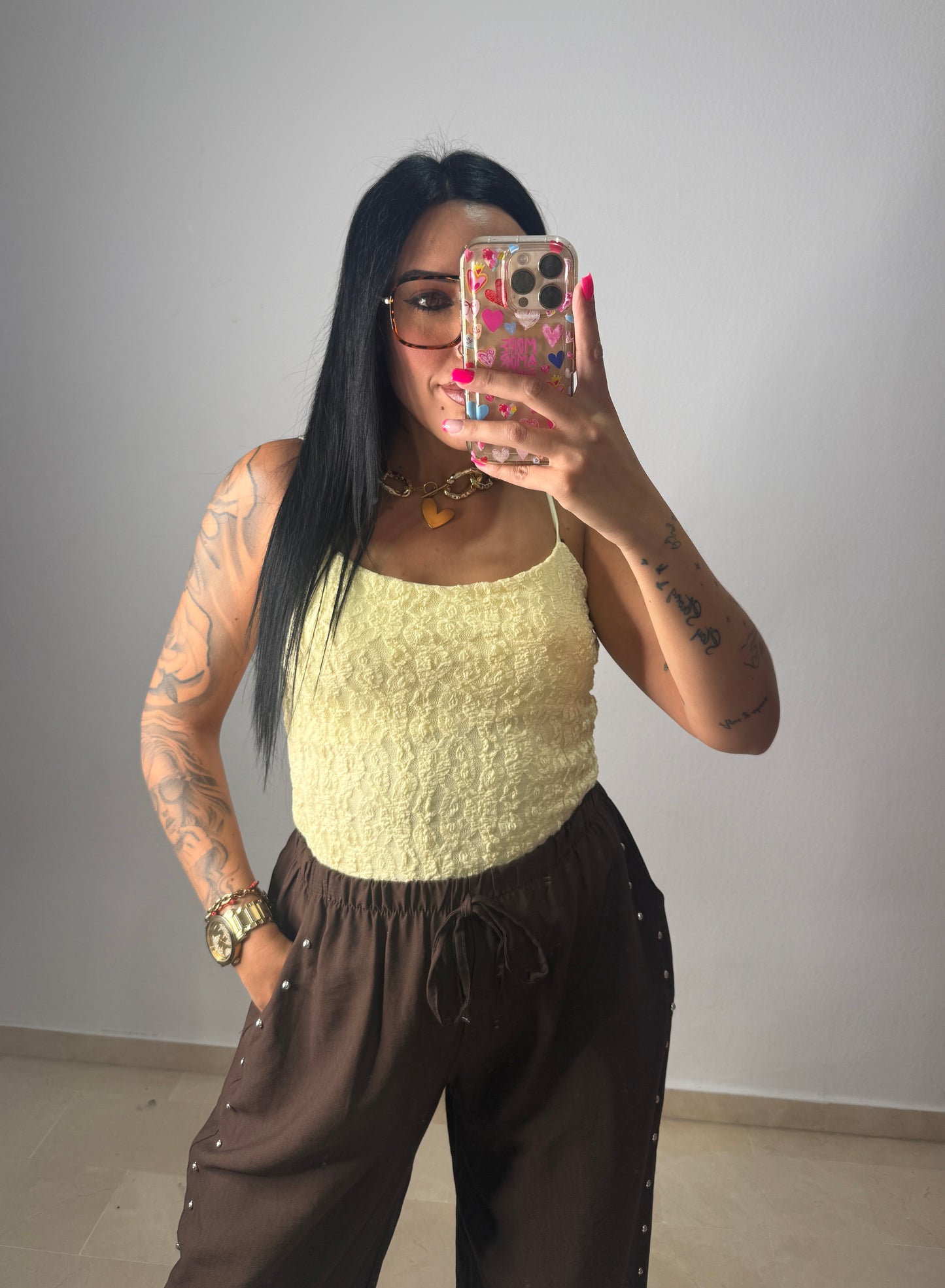 TOP LACE YELLOW