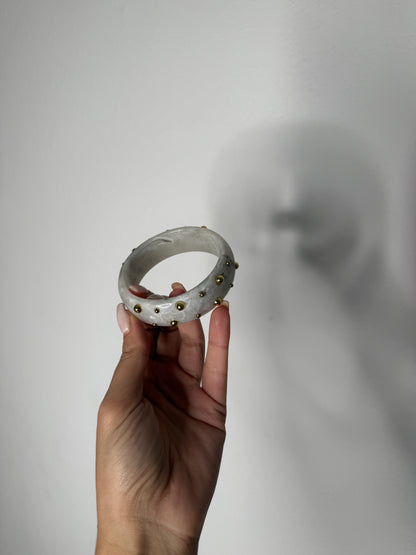 BRAZALETE TACHUELAS EFECTO MARMOL