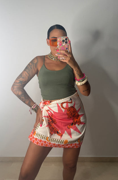 FALDA PAREO SHORT TIGER