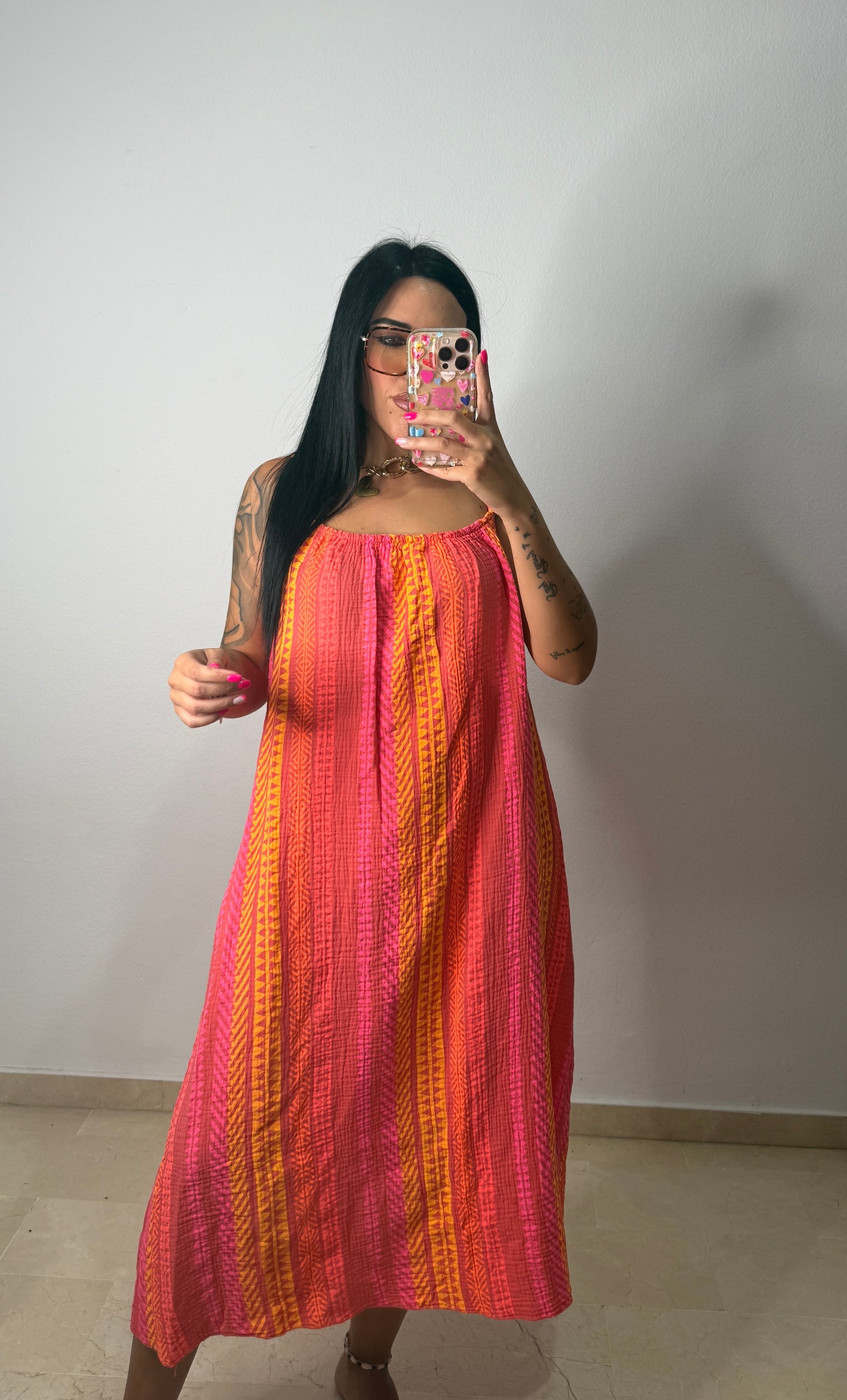 VESTIDO ÉTNICO ORANGE