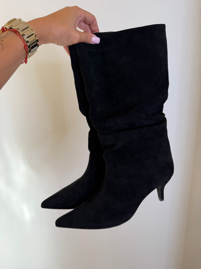 BOTA FRUNCE KITTEN BLACK