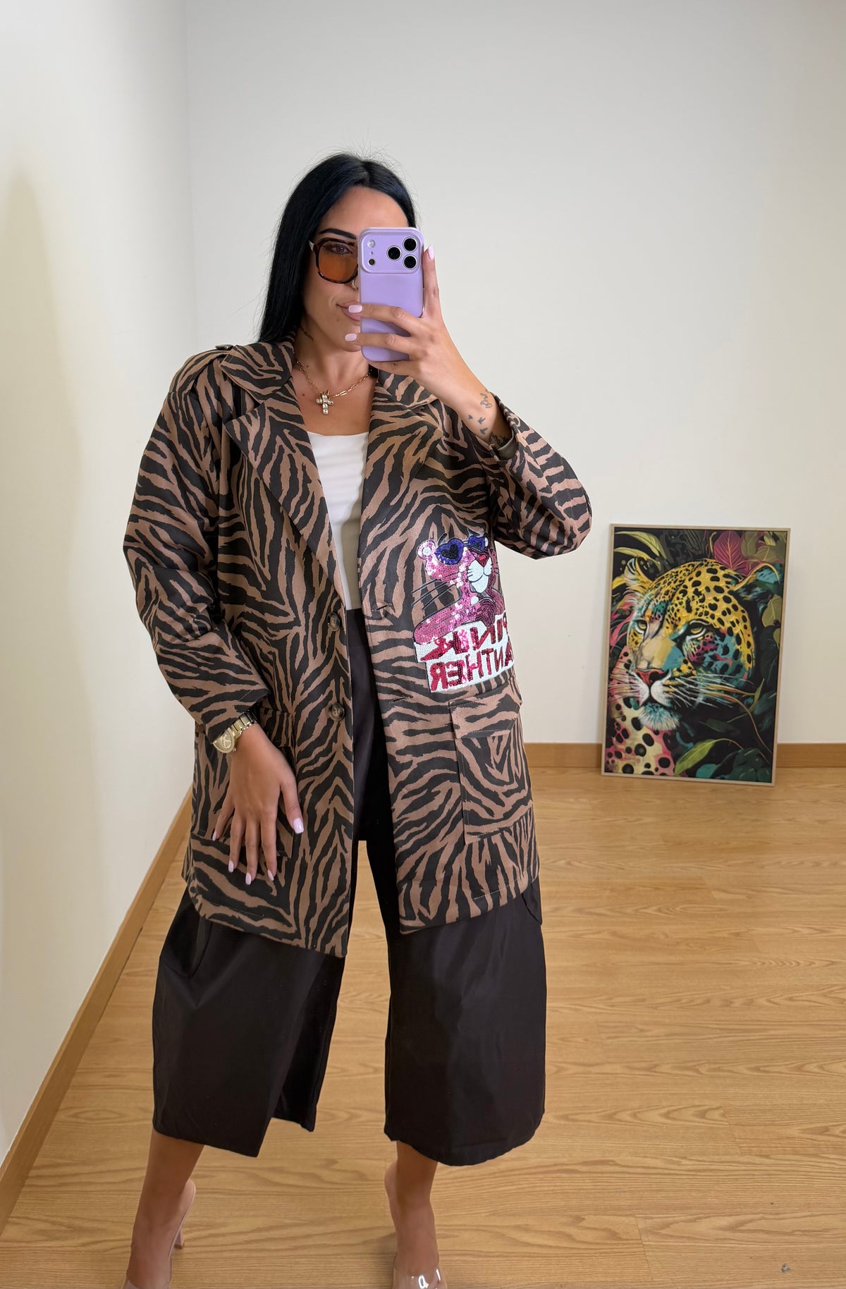 CHAQUETA EXCLUSIVA ZEBRA PANTHER ANTELINA