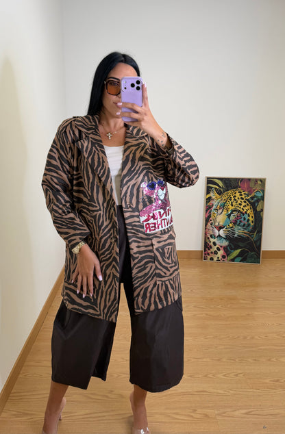 CHAQUETA EXCLUSIVA ZEBRA PANTHER ANTELINA