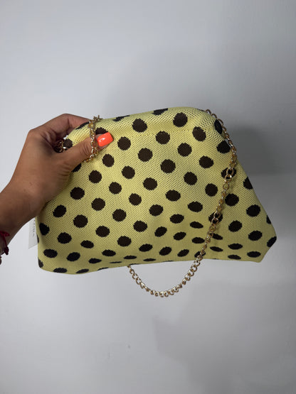 CLUTCH POLKA DOT YELLOW