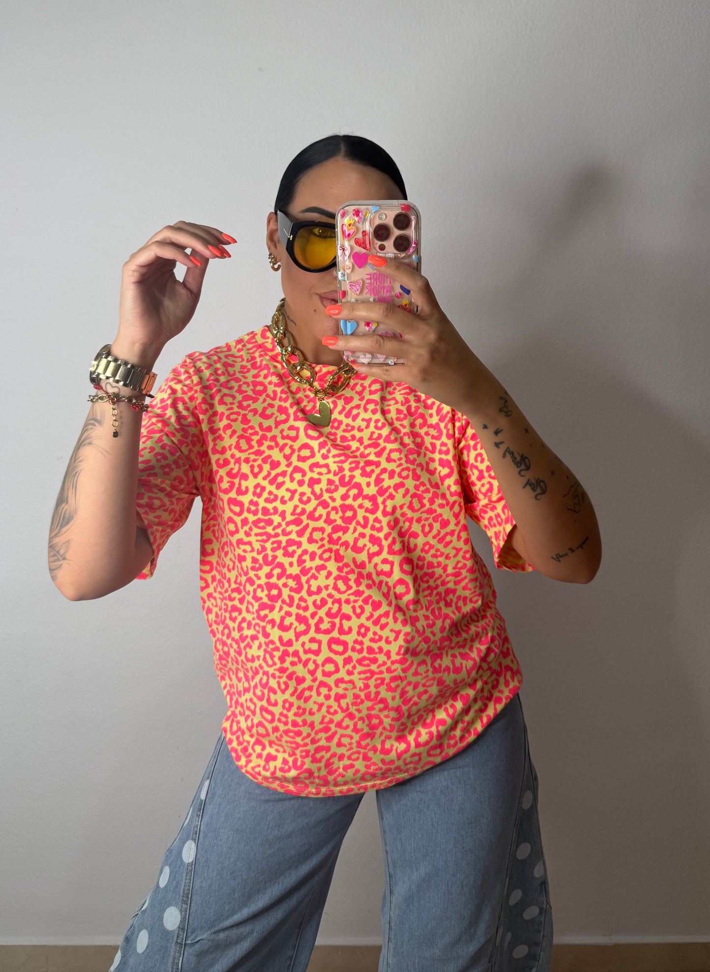 CAMISETA LEO NEON YELL ND PINK