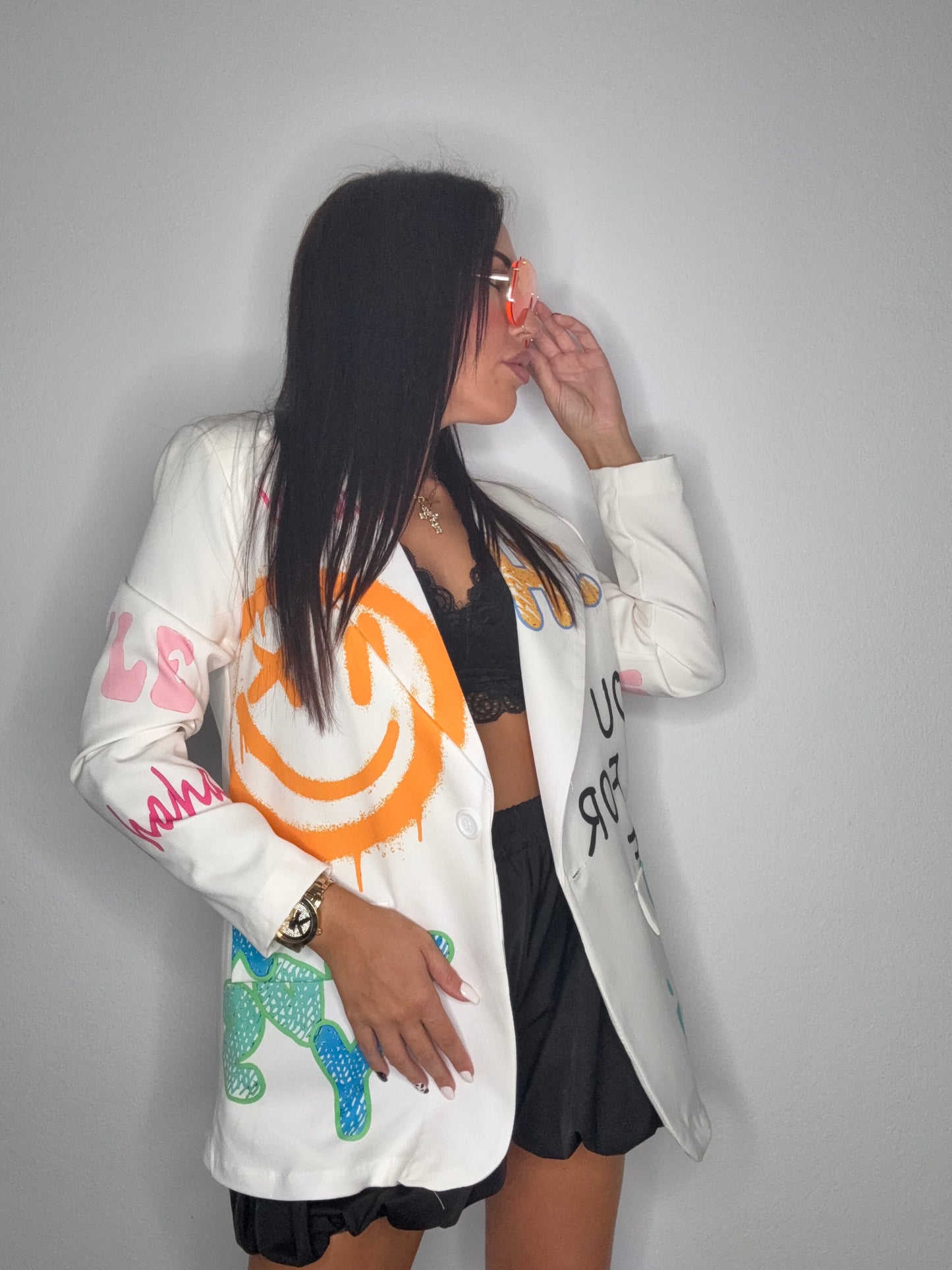 BLAZER EMOJI WHITE