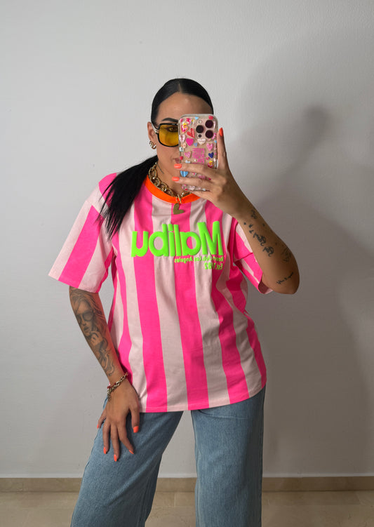 CAMISETA FLÚOR MALIBU PINK