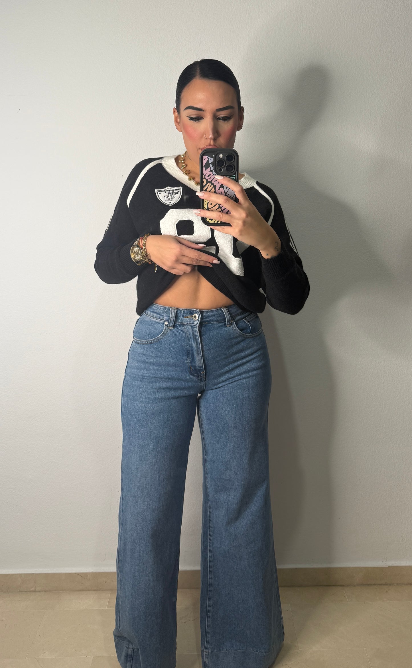 PANTALÓN DENIM WIDE LEG