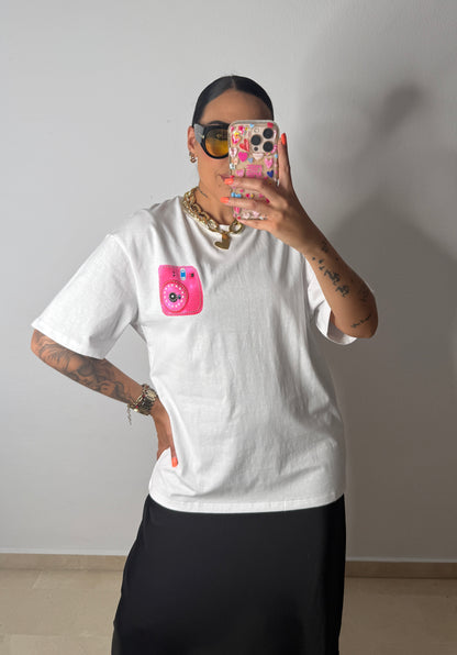 CAMISETA OVER CAMERA