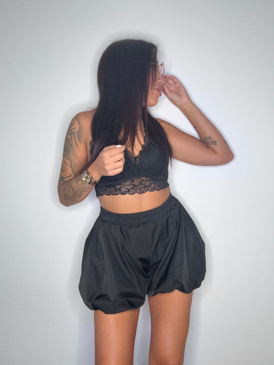 SHORT GLOBO BLACK