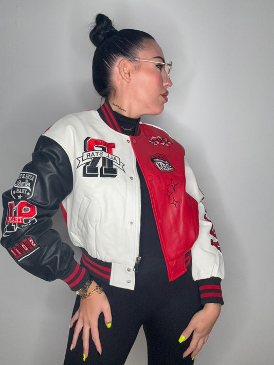 BOMBER EXCLUSIVA TRICOLOR ROJA