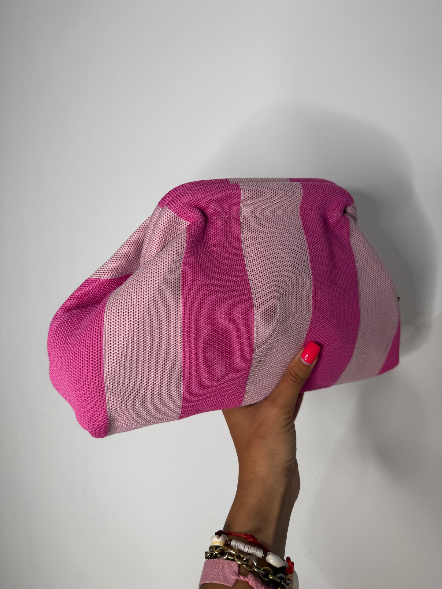 CLUTCH BICOLOR DOUBLE PINK