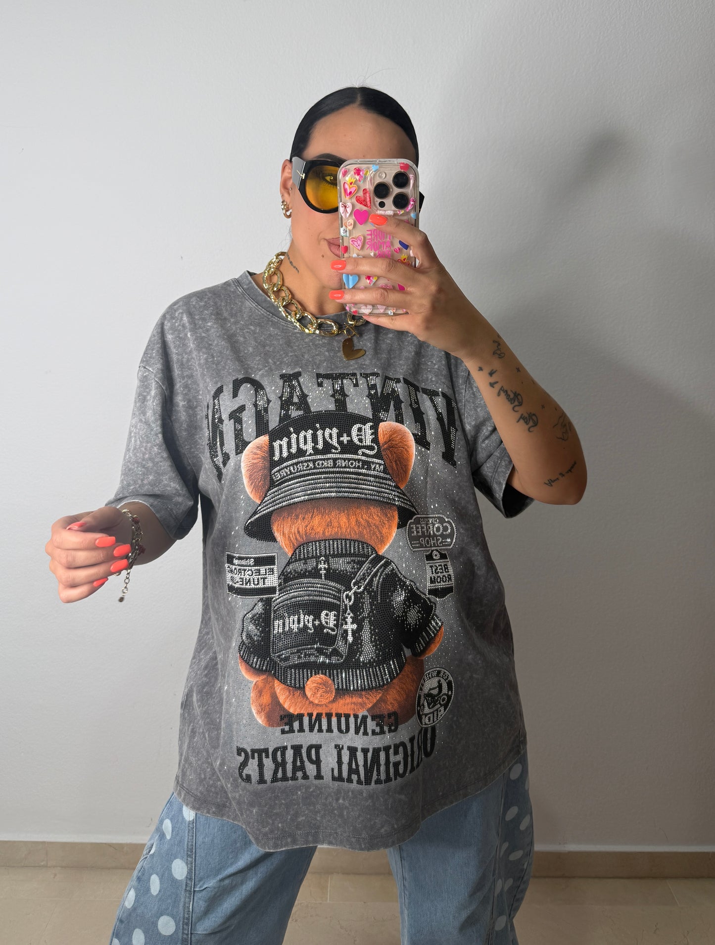 CAMISETA LUXURY VINTAGE GREY