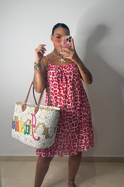 VESTIDO FLÚOR LEO RED