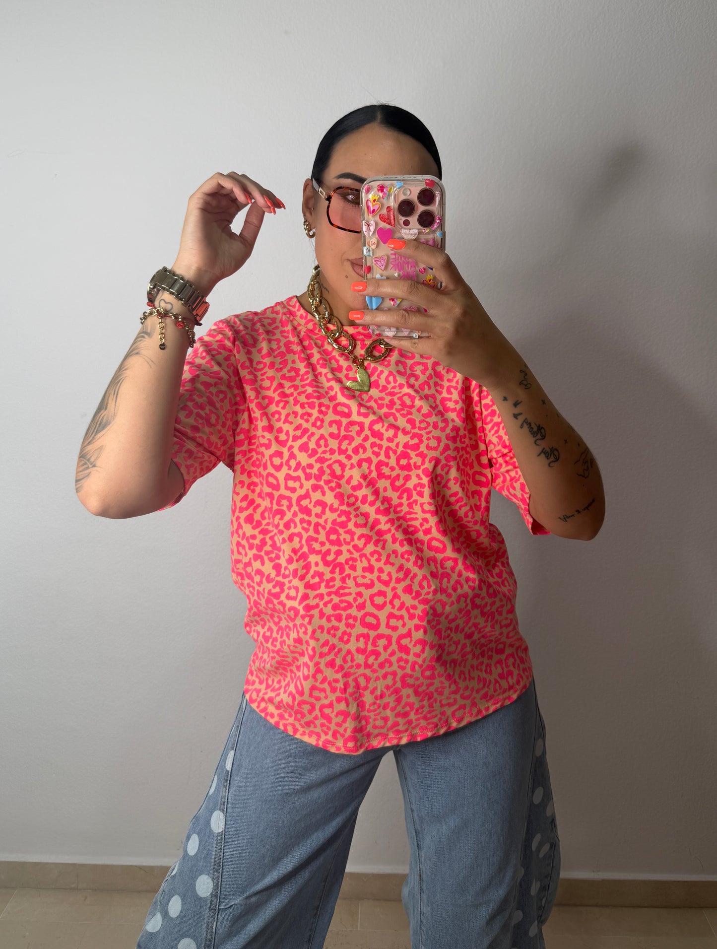 CAMISETA LEO NEON PINK ND CORAL